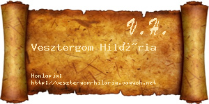 Vesztergom Hilária névjegykártya